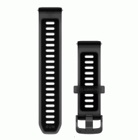Quick Release Bands (20 mm) - Translucent black/black with slate hardware - For Forerunner 570 - 010-11251-AQ - Garmin